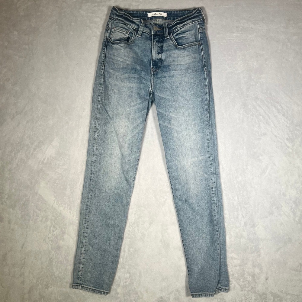 Willow + Root The Curvy Mom Jeans Size 23 Light Wash Denim High Rise Tapered‎